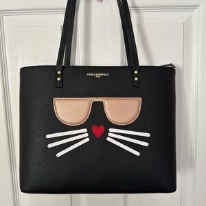Karl Lagerfeld Paris Black Tote